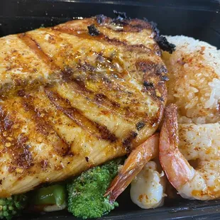 Salmon & Shrimp Bowl