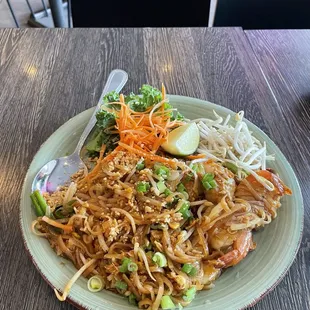 My Pad Thai with Shrimp, so delicious.