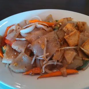 Pad ki mao with tofu