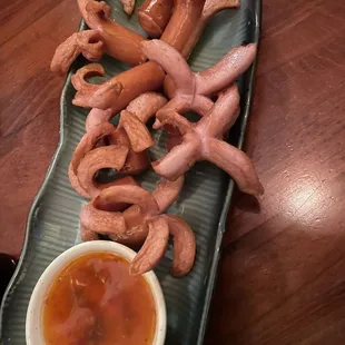 Fried hot dog