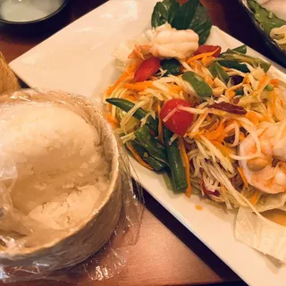 Papaya Salad Shrimp