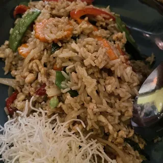 Chicken Basil Fried Rice Dinner