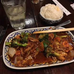 Half eaten Thai Spicy! I was so excited that I forgot to take a photo first!