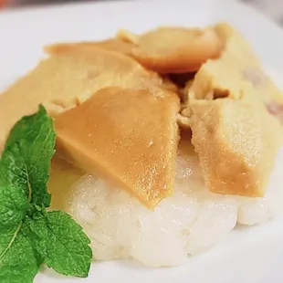 Sweet Sticky Rice with Thai Taro Custard