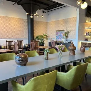 interior, sushi and sashimi