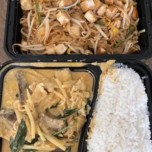 7. Red Curry &amp; 1. Pad Thai