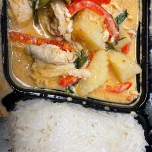 Chicken 6. Panang Curry with Sticky Rice