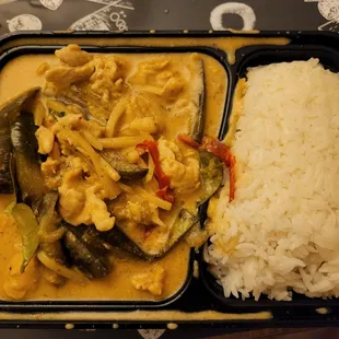 Red curry chicken