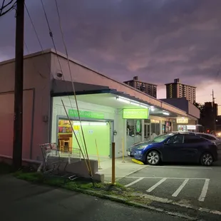 outside