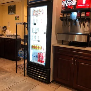 Desserts and soda machine