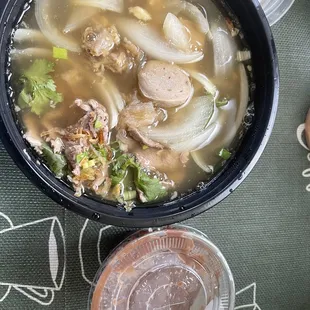 Pho and Tapioca pudding Cocoa