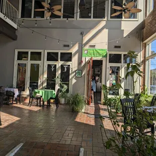 outside