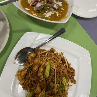 Pad Thai &amp; 54. Panang Curry