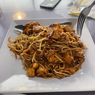 Pad Thai with Tofu, spicy level 2