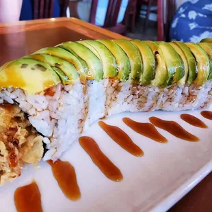 Green dragon roll