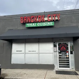 Front of restaurant