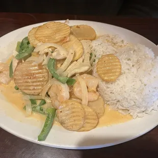Pa Nang Lunch with chicken n Shrimp