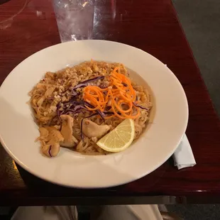 Chicken pad Thai, $7.95 at lunch.