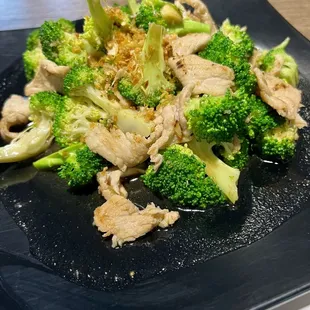 Broccoli with Pork (also came w/ side of white rice)