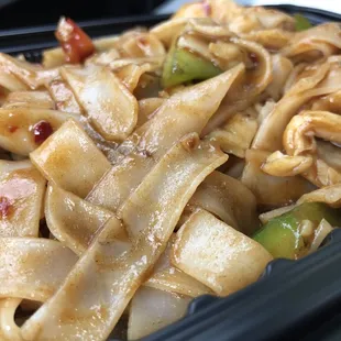 Drunken Noodles with Chicken.