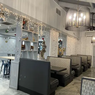 the interior of the restaurant