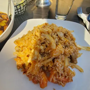 Pineapple fried rice. Exceeds expectations! The tomato is the all star of this dish.