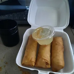 Spring rolls, plumb sauce