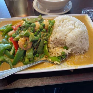 Green Curry Shrimp Medium