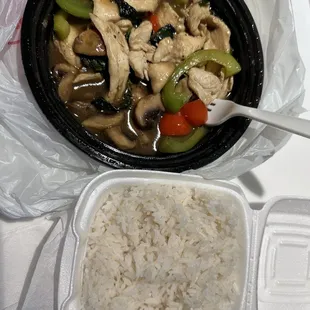 Thai Spicy Basil with chicken