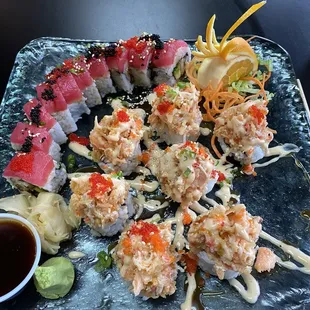 Volcano and Spider roll