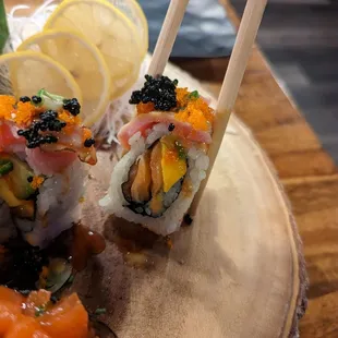 Inside of toro roll