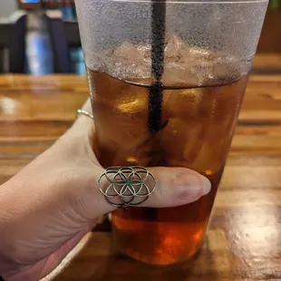 Iced tea, huge!