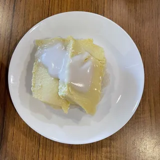 Homemade Coconut Custard with Sweet Sticky Rice