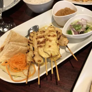 6 Satay Chicken