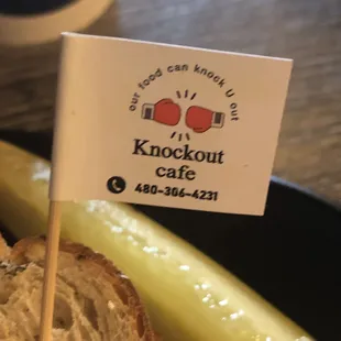 The flag on my sandwich is a nice touch!