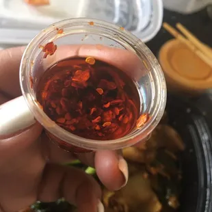Hot oil