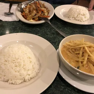 Red curry chicken