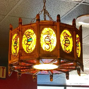 stained glass chandelier