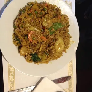 Curry Fried Rice - with veggies