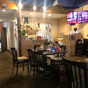 Inside restaurant only food to go now