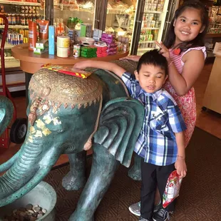 They have a guard elephant. :)