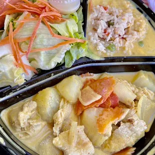 L3. Yellow Curry Chicken Lunch   @hybrideater