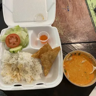 Lunch red curry
