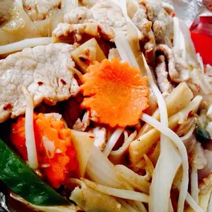 Pad kee mow pork, yum!