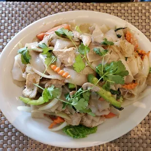 a plate of food on a table