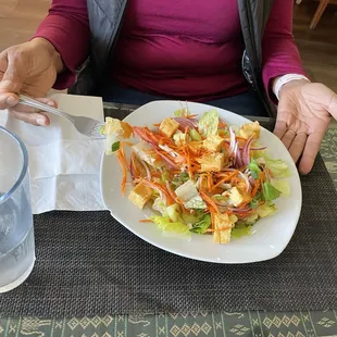 Salad with tofu