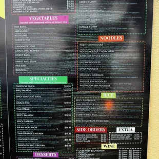 Menu with accurate prices and hours of operation as of May 17, 2024.