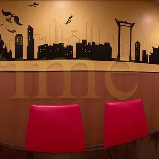 the interior of a restaurant