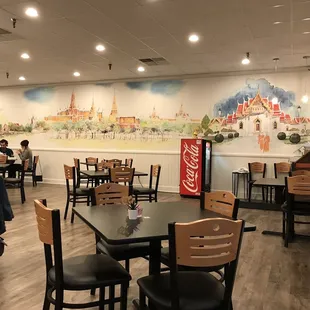 the interior of a restaurant