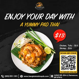The Best  Pad Thai.
Best Seller Items.
